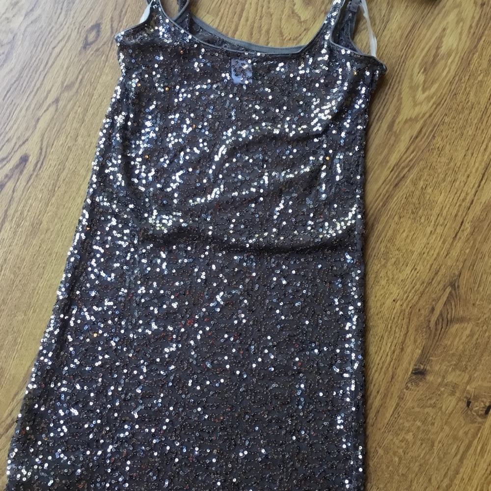 mini dress in pewter